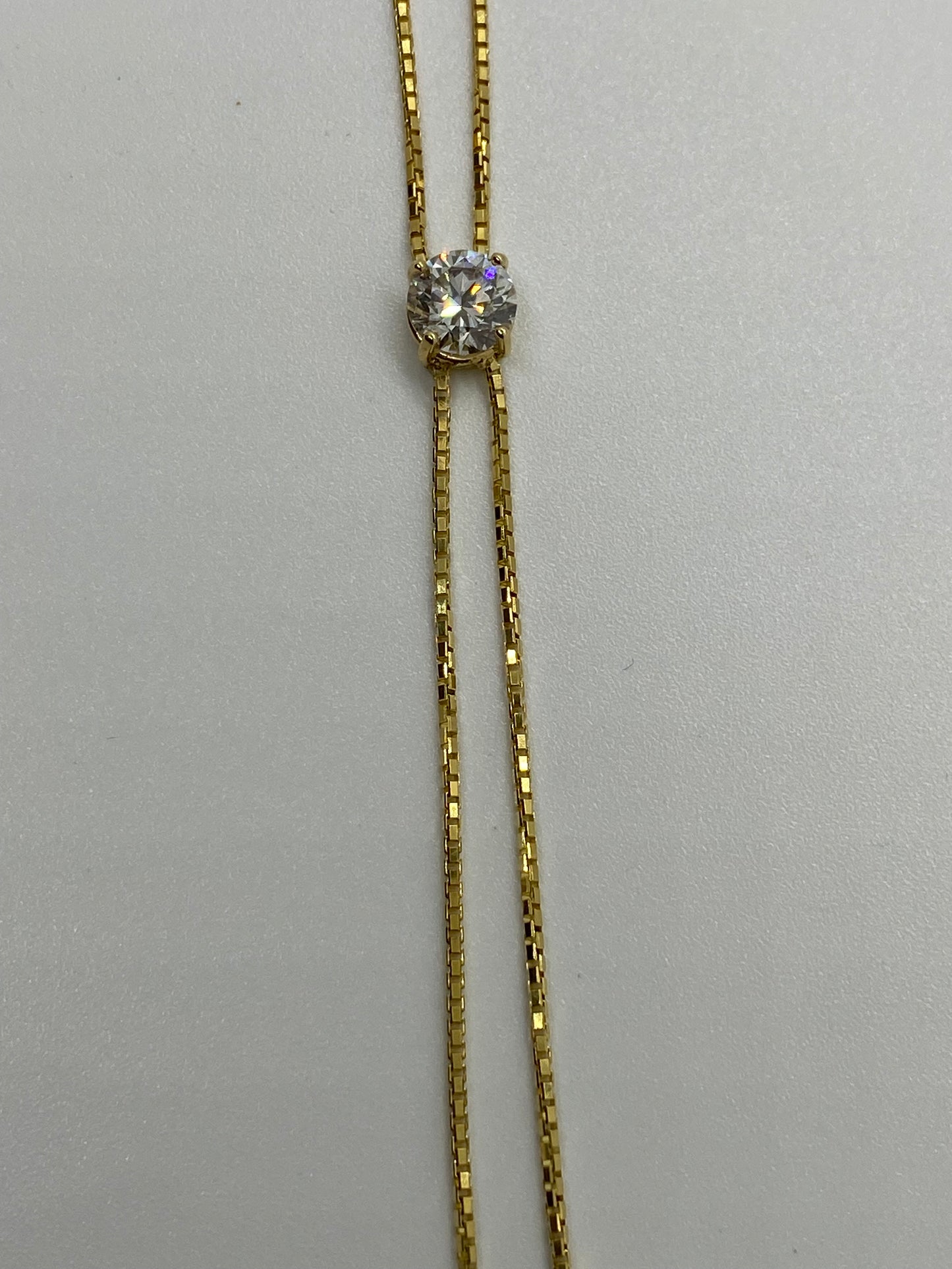 drop tie necklace 14k 1.7ctw