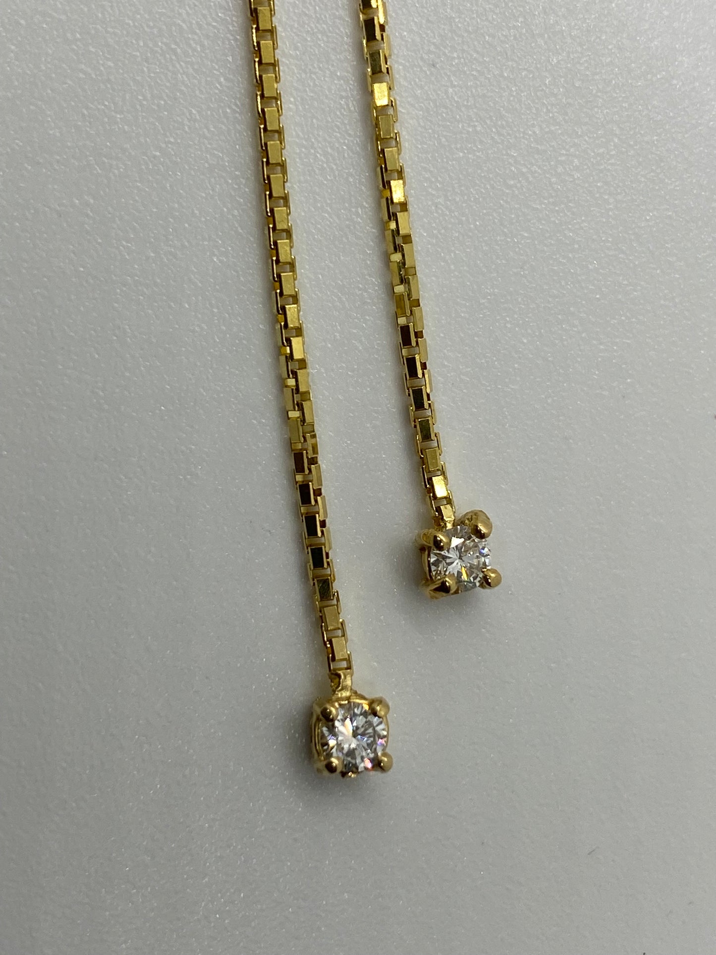 drop tie necklace 14k 1.7ctw