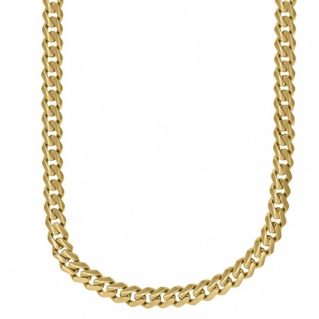 Hamsa Baguette Hand Gold with 4.5mm Miami cuban link 20 inch