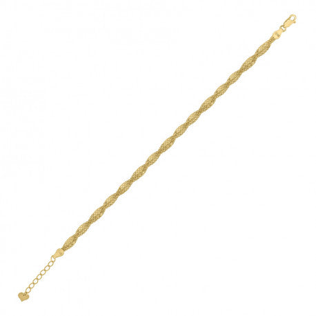 14kt Gold braid bracelet