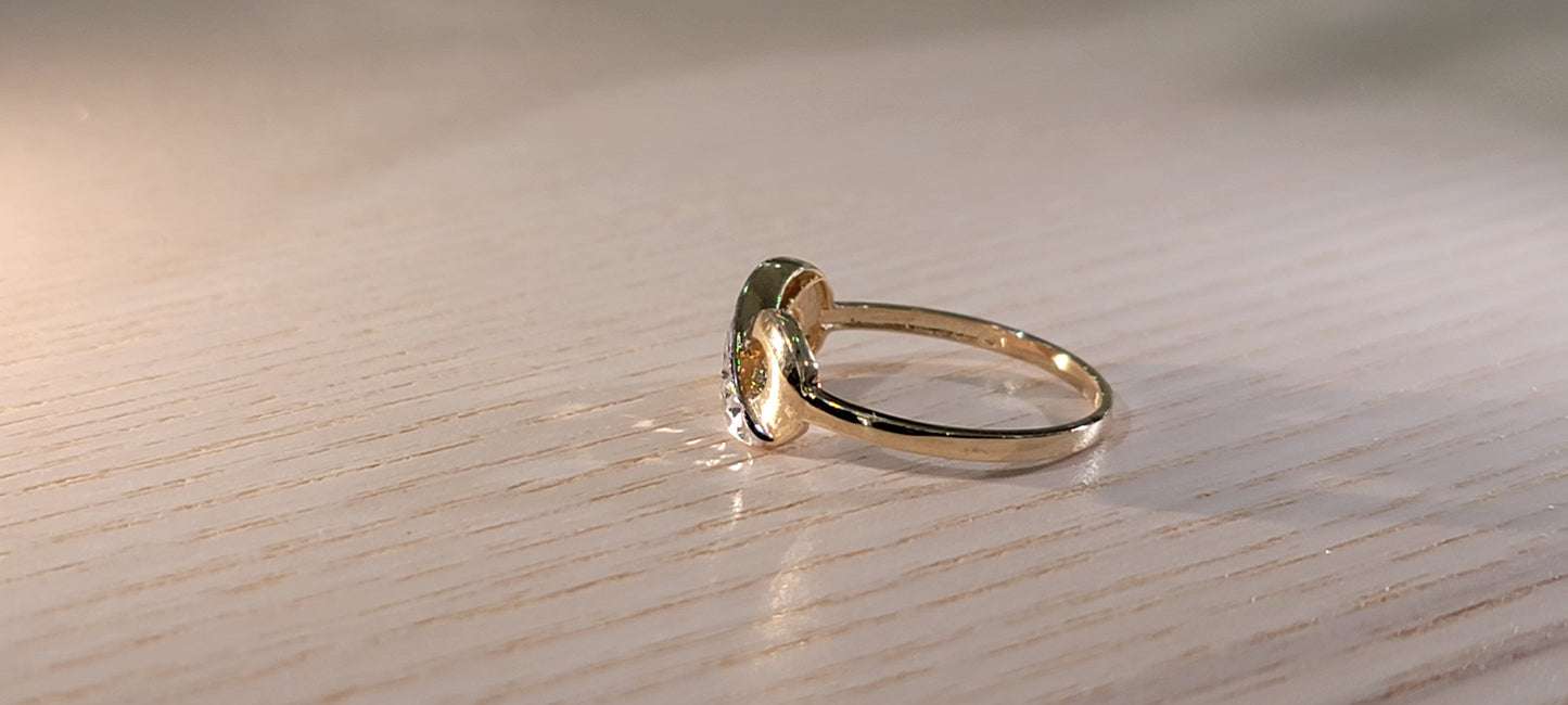 14kt Gold Ring Infinity Ring