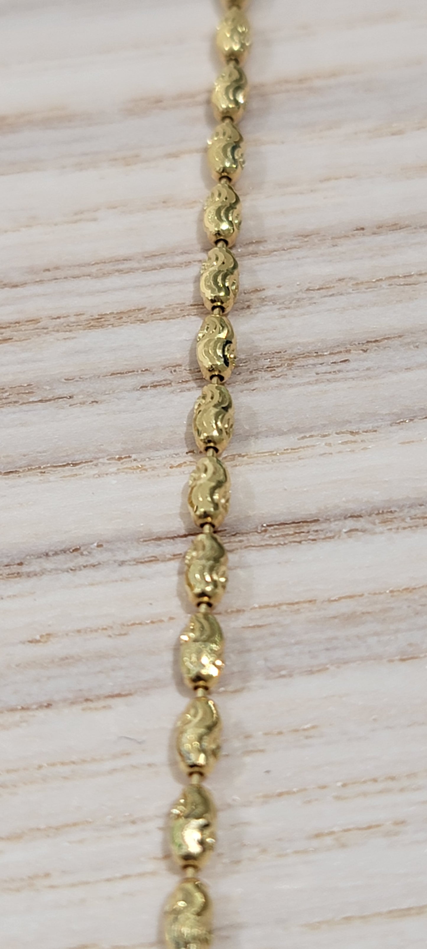 14K Custom Barrel chain.. 22inches