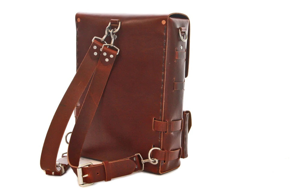 Buffalo Hide Bookbag Red