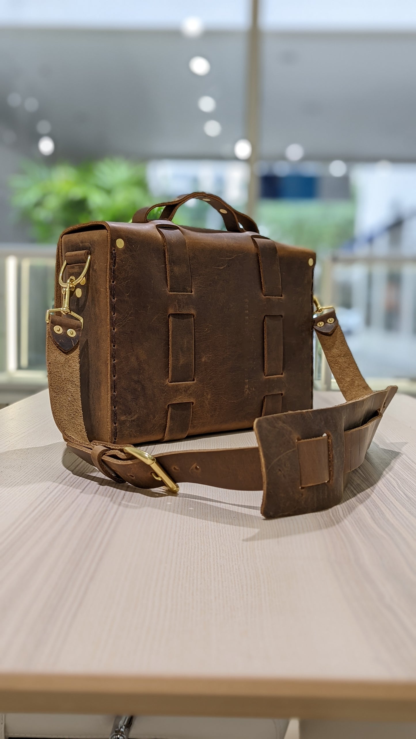Buffalo Hide Brown Briefcase