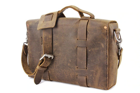Buffalo Hide Brown Briefcase