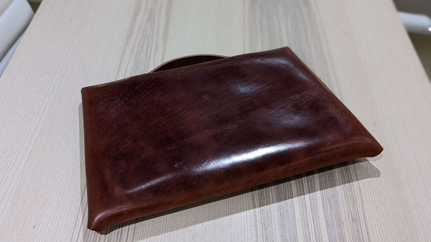 Buffalo Hide Red Laptop Bag
