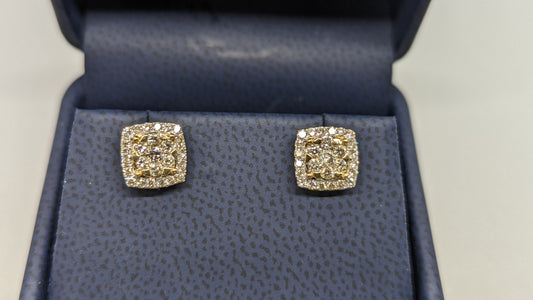 Diamond Square Earrings