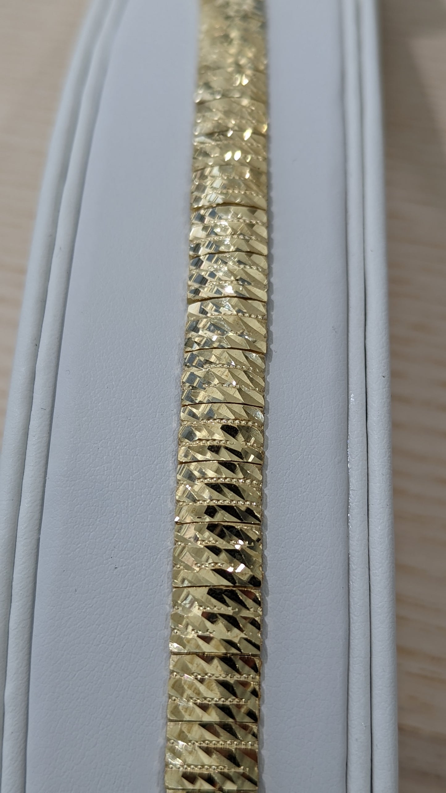 10K Gold Hand Cut Fancy Bracelet