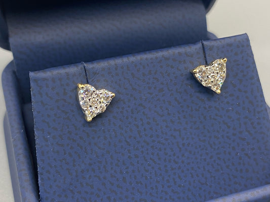 Diamond Heart Earring 7mm