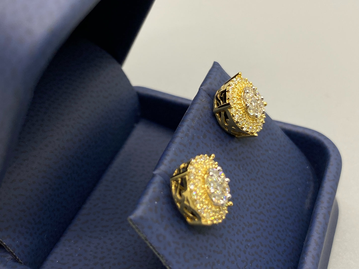 Roush Diamond pave big earrings