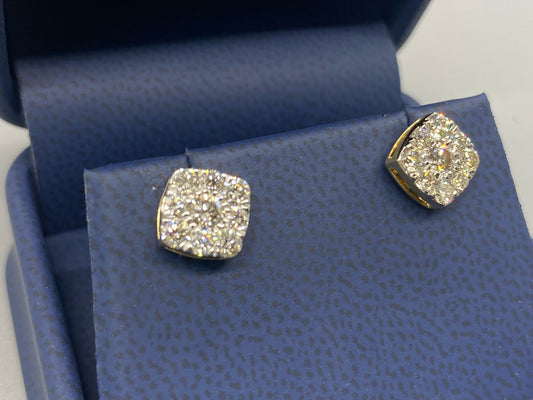 Diamond Square Earrings Big style