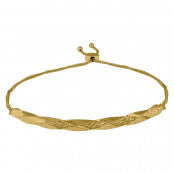 14kt Gold Braided adjustable bracelet