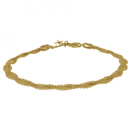 14kt Gold braid bracelet
