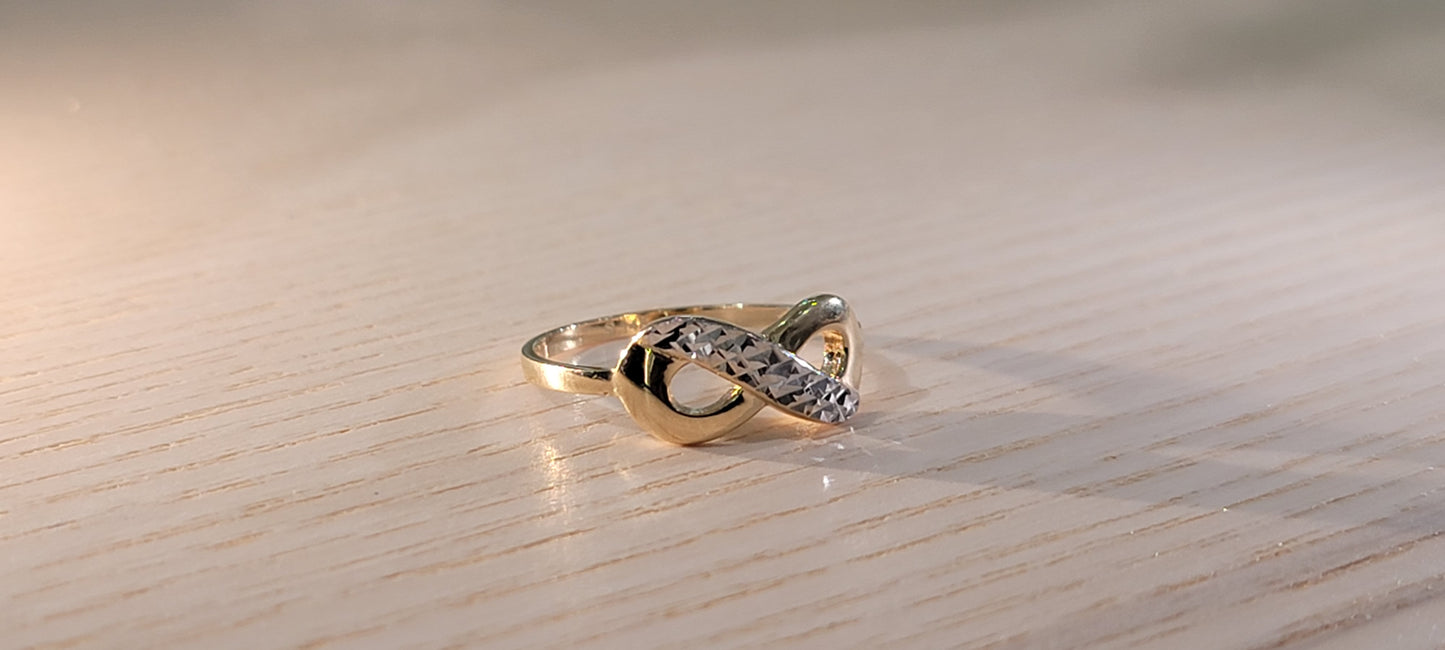 14kt Gold Ring Infinity Ring