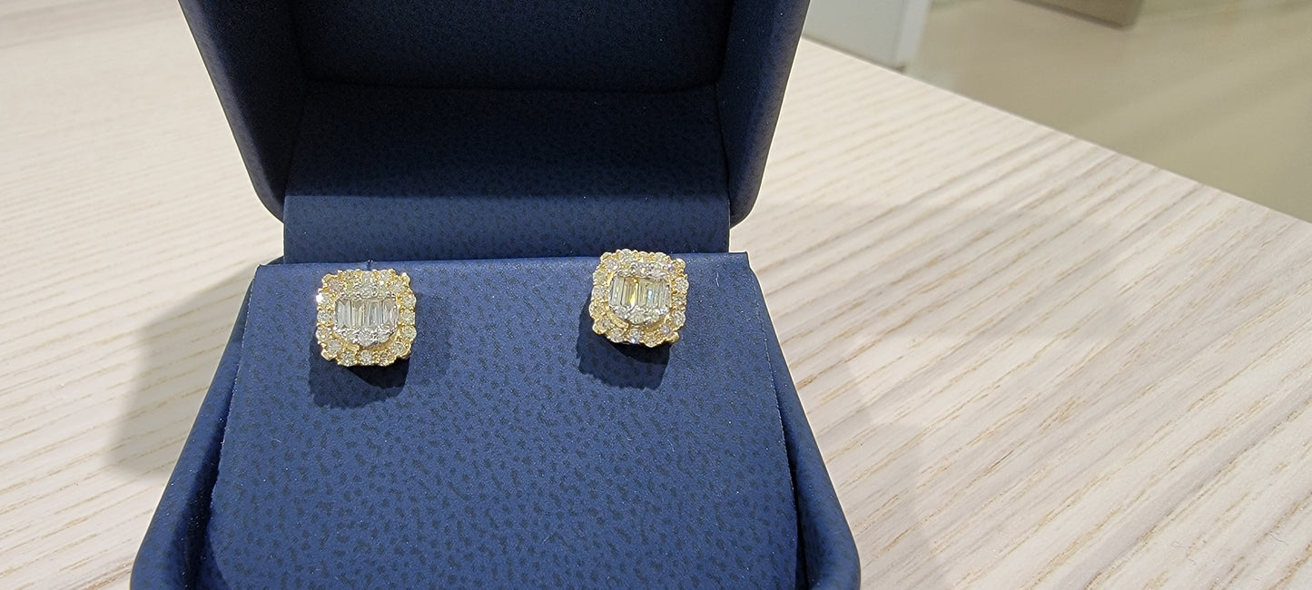 Diamond Octagon earrings