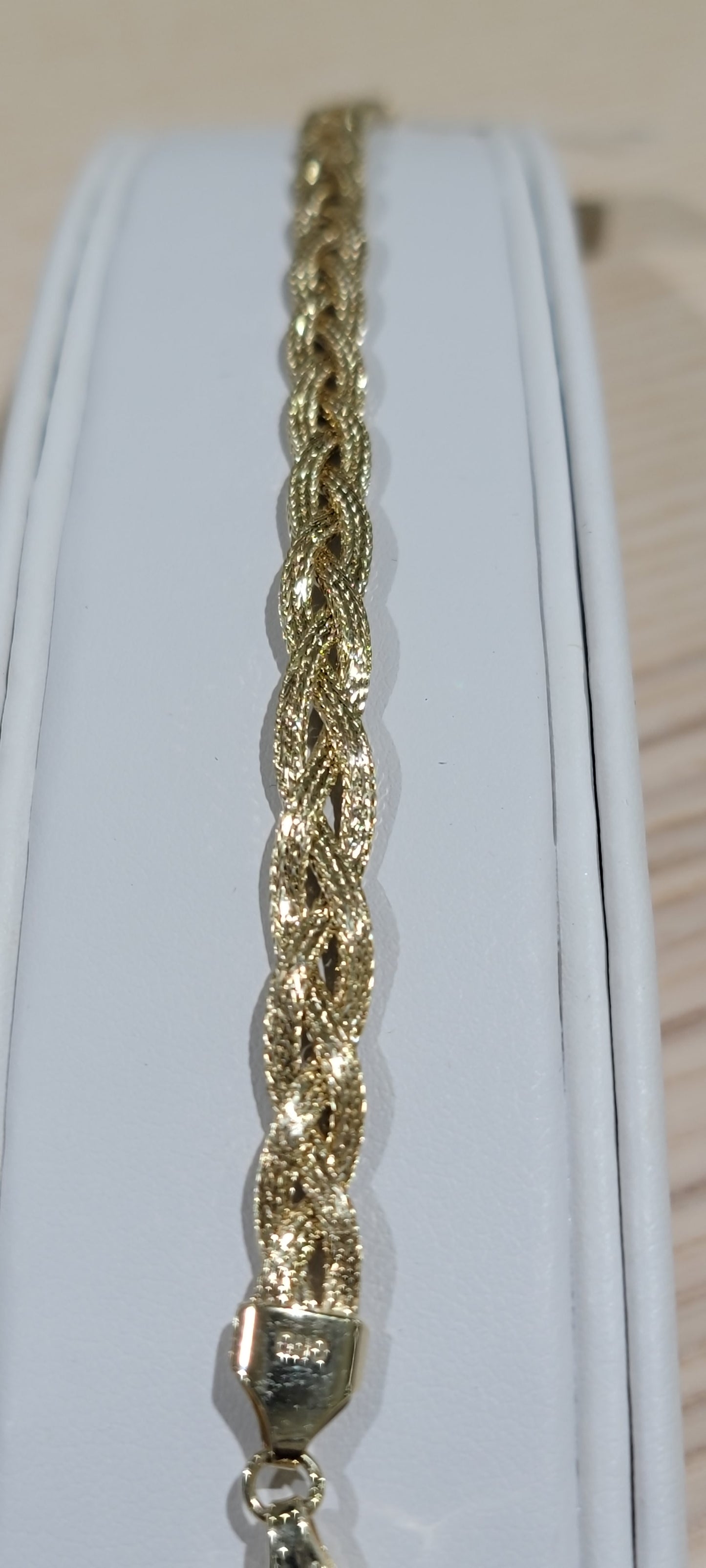 14kt Gold braid bracelet